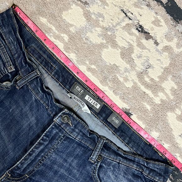 BKE Tyler Bootleg Jeans Men’s Size 40Rx30 Relaxed Fit Buckle Denim Stretch - Picture 6 of 13